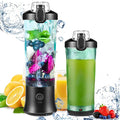 Portable BlenderPersonal Size Blender for Shakes and Smoothies with 6 Blades20 Oz Mini fresh juicer Blender Cup USB rechargeable with Travel Lid for HomeOffice &amp Gym (Diamond Black)