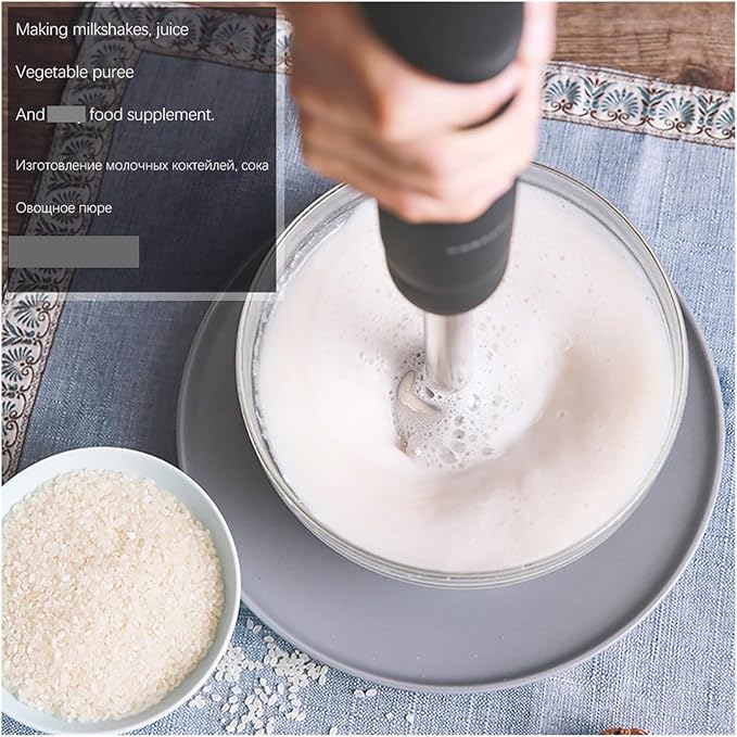 Fit for Electric Hand Blender - Detachable Kitchen Mixer with Stainless Steel Blade for Smoothies Soups and More(White)
