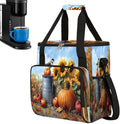 Sunflower Pumpkin Bird Apple Coffee Maker Carring Bag Travel Carrying Storage Tote Bag Compatible with Keurig K-Mini or K-Mini Plus Portable Single Serve Coffee Brewer Case with Pockets