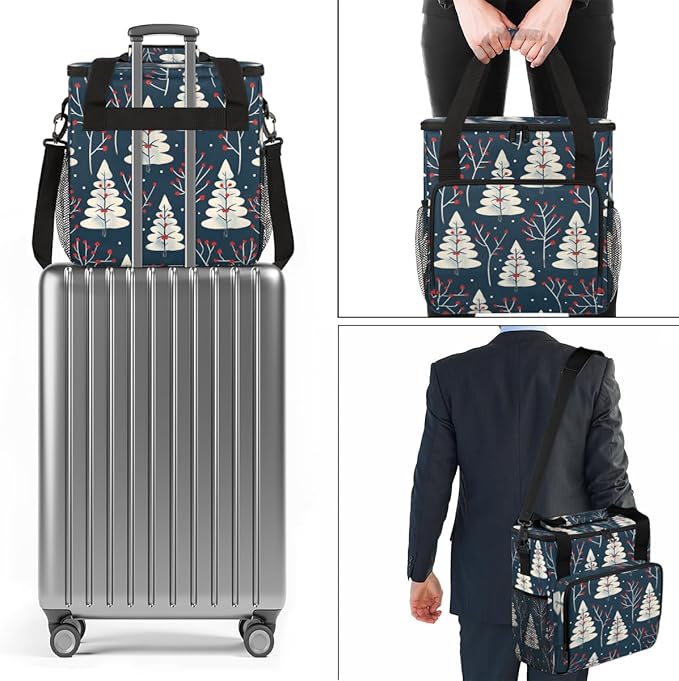 Cartoon Tree Coffee Maker Carrying Bag Dreamy Tree Travel Storage Bag Compatible with K-Mini or K-Mini Plus Single Serve Coffee Brewer Carrying Case with Multiple Pockets &amp Shoulder Strap