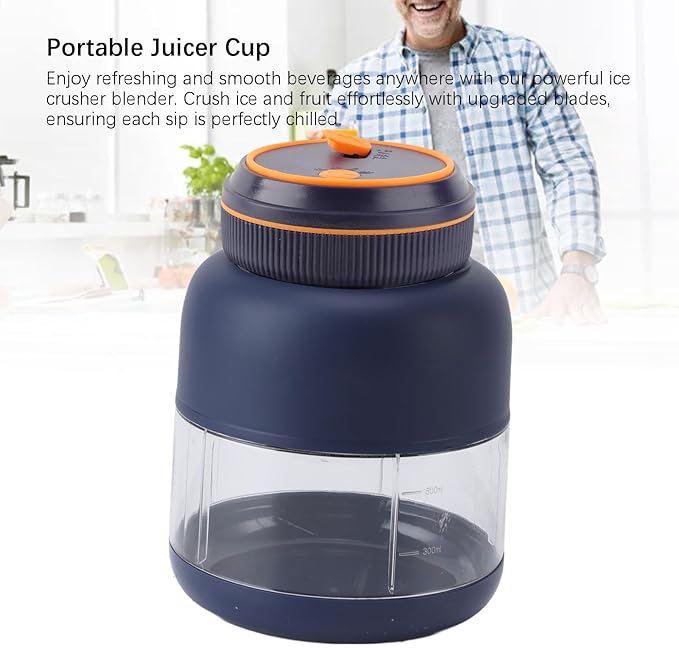 KIMISS Rechargeable Portable Blender Cup - Handheld Fruit Mixer for Smoothies - Personal Blender with 1300mAh Battery - Large Capacity Leakproof Blender Juicer - Powerful Blending with