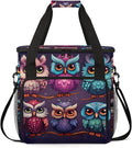 Owls Branch Travel Coffee Maker Carrying Bag Large Organizer Storage Tote Bag Insulated Reusable Cooler Grocery Bags