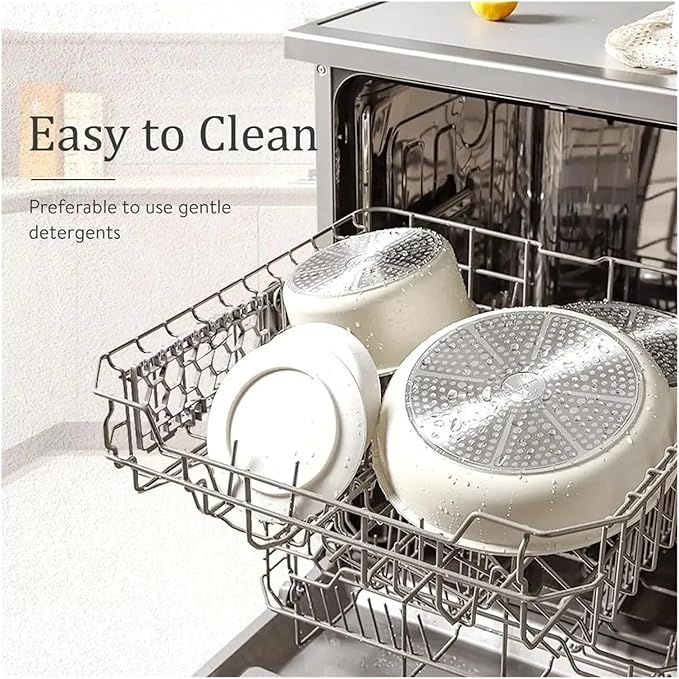 11 piece Nonstick Cookware Sets Handle Kitchen Removable Handle Cooking Pot Set