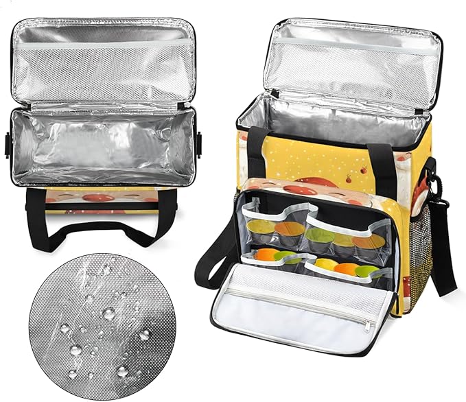 Dreamy Santa Claus Coffee Maker Carrying Bag Watercolor Santa Claus Travel Storage Bag Compatible with K-Mini or K-Mini Plus Single Serve Coffee Brewer Carrying Case with Pockets &amp Shoulder Stra