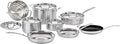 Cuisinart 13 Piece Cookware Set MultiClad Pro Triple Ply Silver MCP-13N
