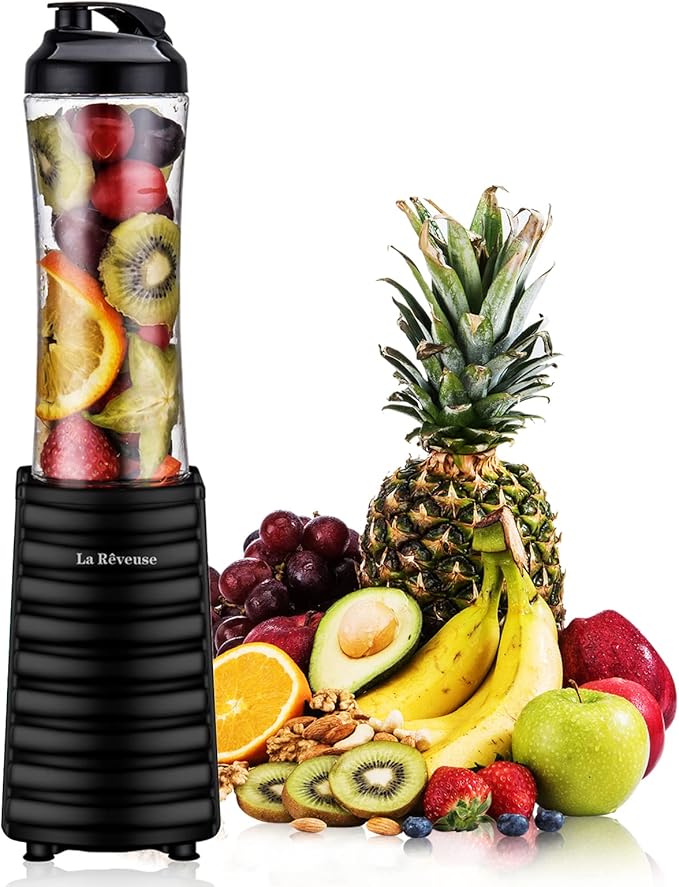 La Reveuse 300W Personal Size Blender (Grey) + La Reveuse 300W Personal Size Blender (Black)