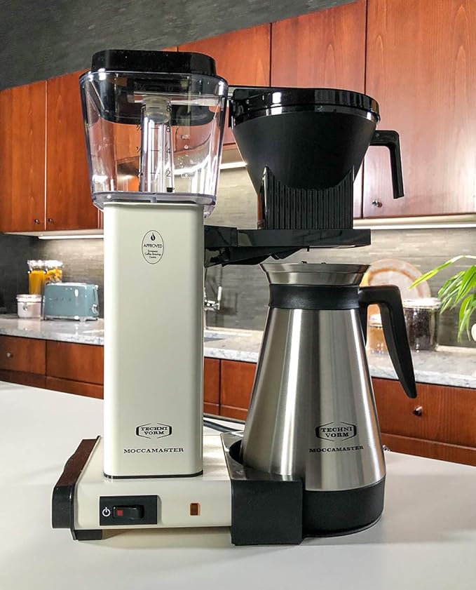 Technivorm Moccamaster 79318 KBGT 10-Cup Coffee Maker and #4 White Paper Filters Bundle