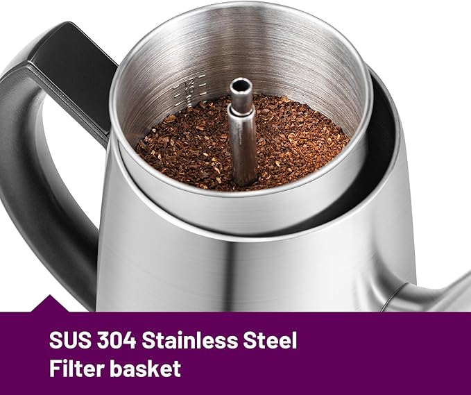 Classic 12 Cup Percolator PC-9822 Stainless Steel with keep warmcordless service (Brushed Finish)