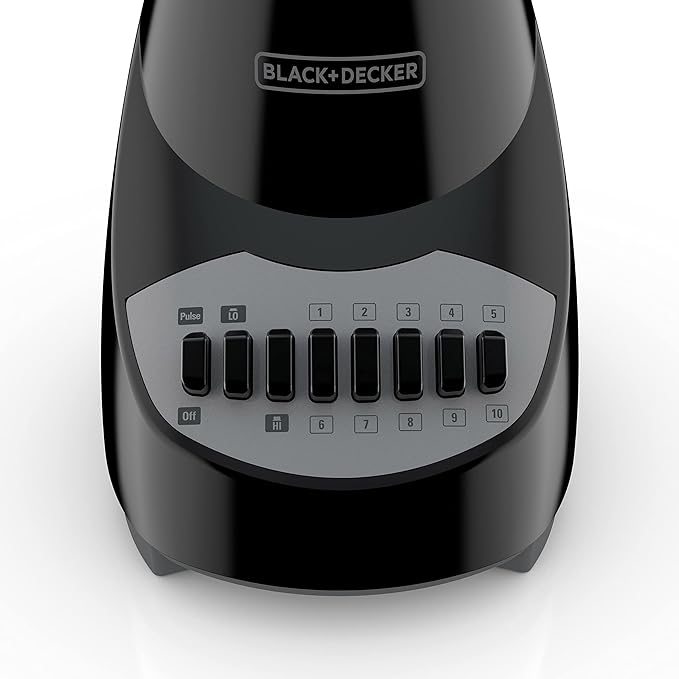 BLACK+DECKER Crush Master Blender 10-Speeds with Stainless Steel Blades Black BL2010BP and BLACK+DECKER 2-Slice Extra Wide Slot Toaster One Size