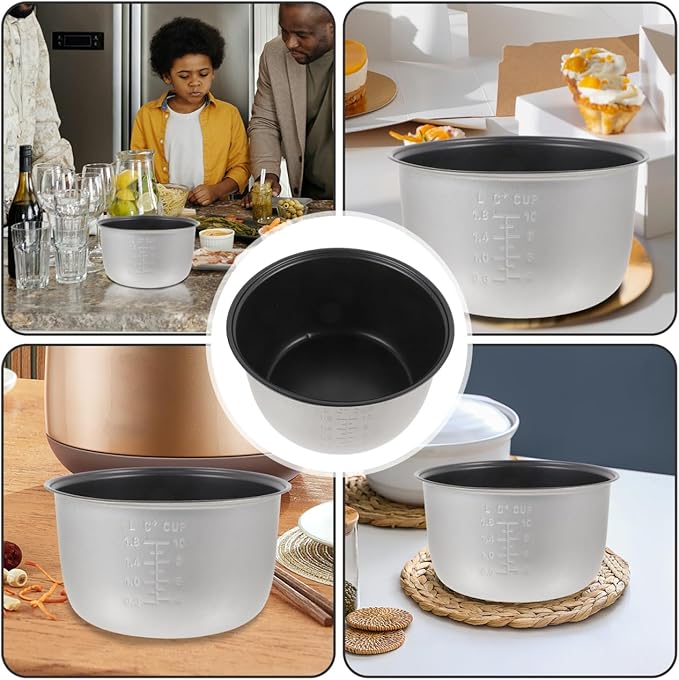 4L Rice Cooker Liner Non Stick Aroma Inner Pot Rice Electric Cooker Accessories for Home Kitchen ShopAluminum Alloy