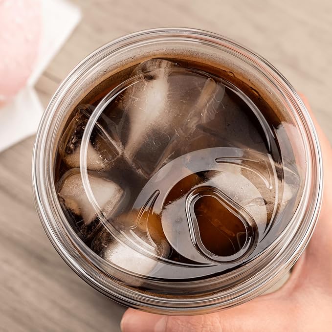 Karat C-KC626TS-SHNE 98mm PET Strawless Sipper Lid for 12-24oz PET Cup sipper lids strawless lids 1000 Count