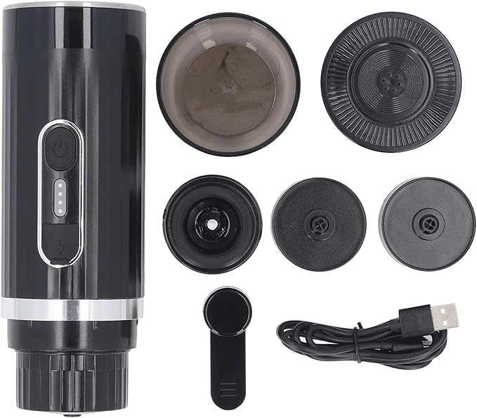 Focket Portable Electric Espresso Machine Compact Travel Coffee Maker with 7500mAh Built In Battery for Outdoor Camping