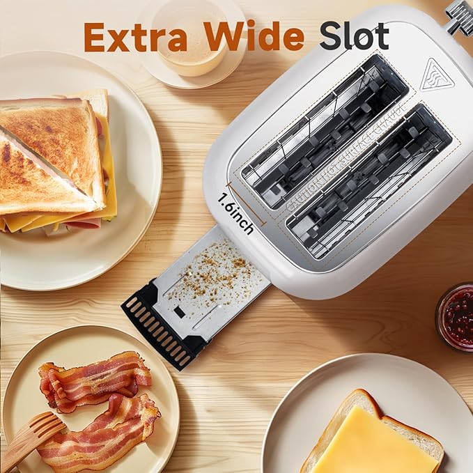 Aigostar Retro 2 Slice Toaster and Taylor Swoden Electric Kettle with Tea Infuser 1L Small Electric Tea Kettle with Keep Warm