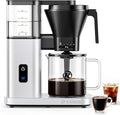 Kismile 8 Cup Drip Coffee Maker Machine Pour Over Coffee Brew with 3s Instant Heat 197-205℉ Removable Water Tank Adjustable Flow Control Deep Cold Brew &amp Keep Warm 40 Min Easy to Clean (silve