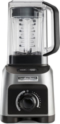 Hamilton Beach Professional Quiet Shield Blender 1500 Watts Peak Power 32oz BPA Free Jar 4 Programs &amp Variable Speed Dial for Smoothies Ice Crush Puree Silver (58870)