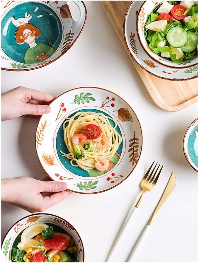 Elegant Dinnerware Set Dinner Plates Bowls Set Creativity Reactive Glaze Dinnerware Set Plates Dishes Bowls Gift Idea For Any OccasionA