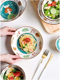 Elegant Dinnerware Set Dinner Plates Bowls Set Creativity Reactive Glaze Dinnerware Set Plates Dishes Bowls Gift Idea For Any OccasionB