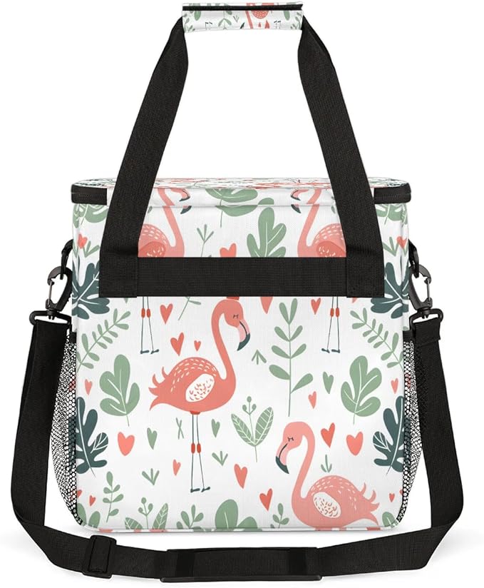 Floral Princess Flamingo Coffee Maker Travel Bag for K-Mini or K-Mini Plus Single Serve Coffee Brewer Portable Storage Tote Case for Tarvel