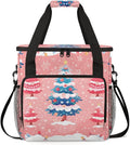 Mystical Xmas Tree Coffee Maker Carrying Bag Portable Travel Storage Tote Bag Compatible with K-Mini or K-Mini Plus Single Serve Coffee Brewer Carrying Case with Multiple Pockets &amp Shoulder Stra