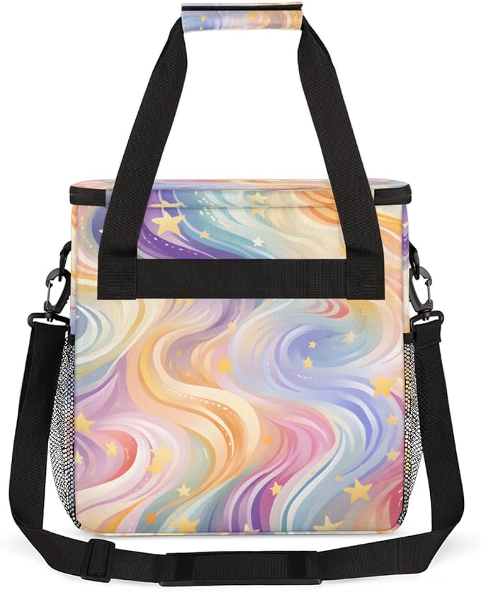 Star Tie Dyeing Coffee Maker Carrying Bag Portable Travel Storage Tote Bag Compatible with K-Mini or K-Mini Plus Single Serve Coffee Brewer Carrying Case with Multiple Pockets &amp Shoulder Strap