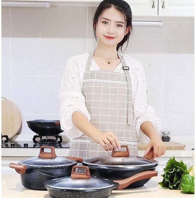 Non-Stick Pot and Pan SetKitchen Cookware SetWoks and Saucepan Pots and Pans Set3-Piece Set