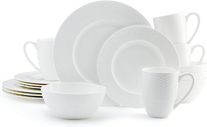 Mikasa Ortley 16-Piece Bone China Dinnerware Set Service for 4