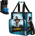 Halloween Monster Pumpkin Bat Coffee Maker Carring Bag Travel Carrying Storage Tote Bag Compatible with Keurig K-Mini or K-Mini Plus Portable Single Serve Coffee Brewer Case with Pockets