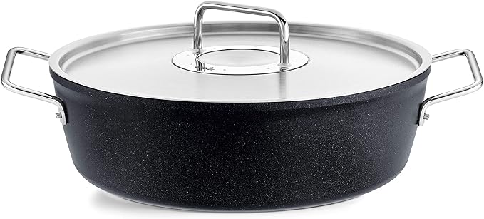 Fissler 156-114-03-000 Pot Set Coating Pot Adamant 3-Piece Set A Stew Pot 7.9 inches (20 cm) Casserole 9.4 inches (24 cm) Saucepan 7.1 inches (18 cm) Stainless Steel Lid Gas Fire/Induction