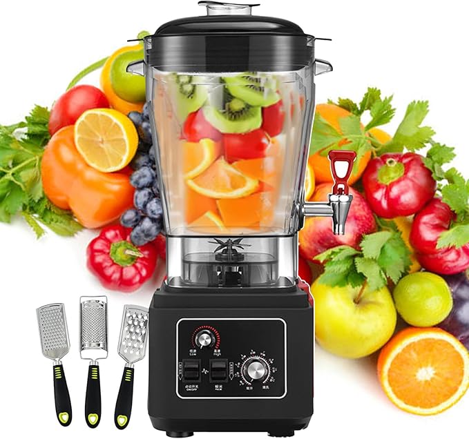 Stand Mixer And Blender - Smoothie Maker And Coffee Grinder With Spout Commercial Juice Blender - 7 Speeds - Smoothie Blender For Juices Protein Shakes Spices 2900w19L