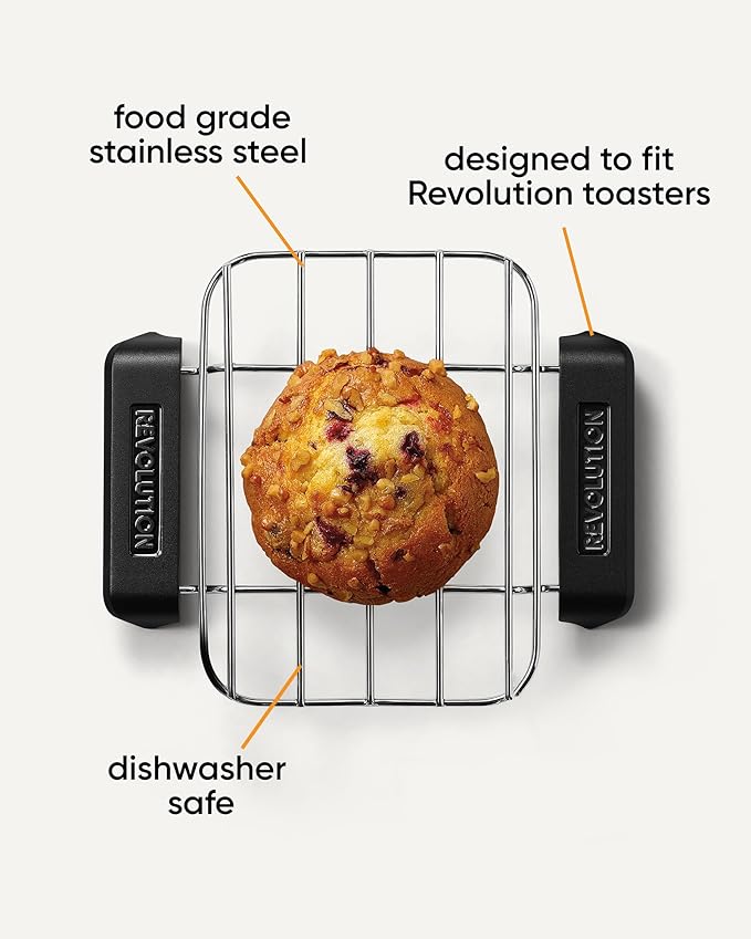 Revolution Toaster Warming Rack for Revolution Toasters Easily Warm Up Pizza Cookies Croissants Buns Muffins Pastries &amp More