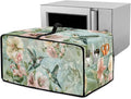 Toaster Oven Heat-Resistant Modern Toaster Oven Heavy Duty Microwave Cover with Storage Side Pockets Protects from Appliances Spills Stain Hummingbird Couple