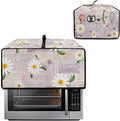 Doojoayie 4 Slice Toaster Oven Covers for Kitchen Counter Daisy Print Toaster Cover 18.5x14.5x 9 Small Appliance Dust Protector Kitchen Decoration Gifts for Women