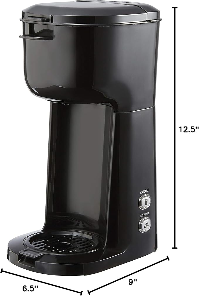 Deahun Mainstays Single Serve Dual Brew Coffee Black