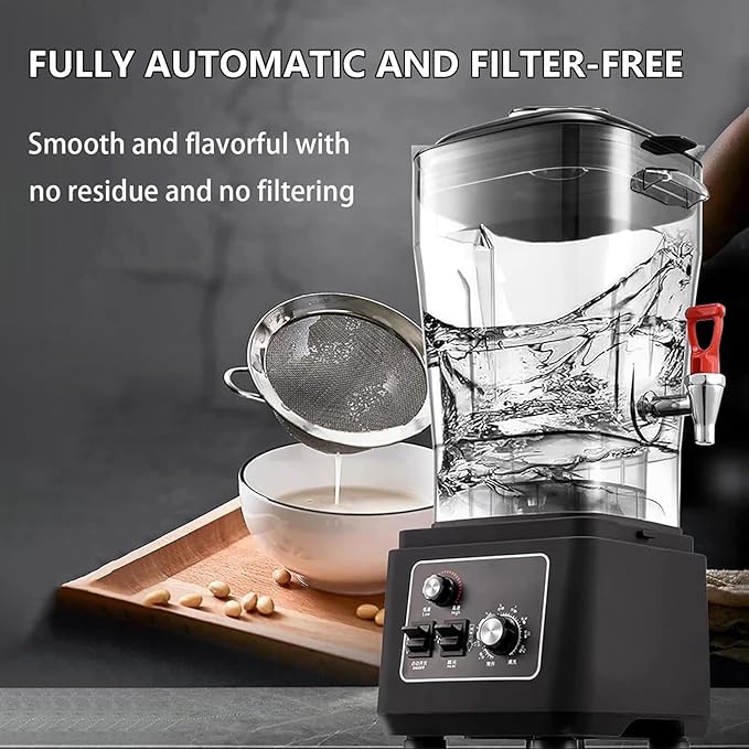 Electric Stand Mixer Countertop Blenders - Blender Smoothie Maker &amp Cooking Machine With Thickened Soundproof Lid Design - Nut Milk Machine For Ice Cream/Soups/Nuts/Smoothie/Juices 2900w15L