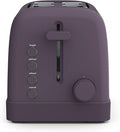 bella 2 Slice Toaster 6 Setting Shade Control w Reheat Cancel Bagel &amp Defrost Buttons Removable Crumb Tray Anti Jam &amp Auto Shutoff Auto Centering Guides &amp Cord Wrap 900 Watt Plum