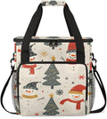 Cartoon Tree Coffee Maker Carrying Bag Graffiti Tree Travel Storage Bag Compatible with K-Mini or K-Mini Plus Single Serve Coffee Brewer Carrying Case with Multiple Pockets &amp Shoulder Strap