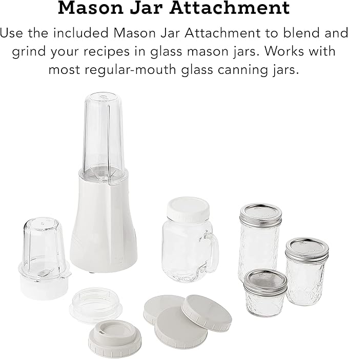 Tribest PB-350 Personal Blender for Shakes and Smoothies with Portable Blender Cups White Large