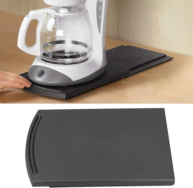 Coffee Maker Tray Countertop Sliding Coffee Machine Mat to Place All Types of Kitchen Utensils Coffee Machine Appliance Moving Holder