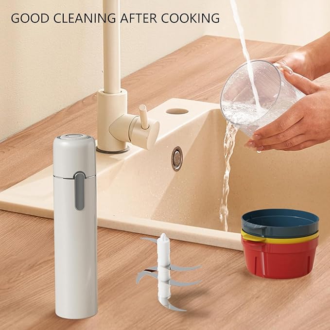 Food Maker Electric Blenders for Puree Meat Vegetables Quiet Operations Kitchen Appliance with Dishwasher Safe Part Multifunctional Kitchen Chopper