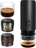 Portable Electric Espresso Machine for Home Wireless Car Coffee Maker with USB-C Battery Powered Coffee Espresso Maker with 1800mAh for Ground Coffee &amp NS Capsule for OfficeGifts for Men RV