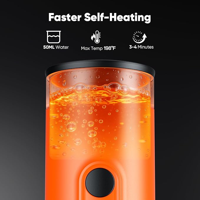 Portable Espresso Machine with Self-Heating System 15 Bar Travel Coffee Maker Compatible with Capsules &amp Ground Coffee USB-C Rechargeable Portable Coffee Machine for Camping Office &amp Trave