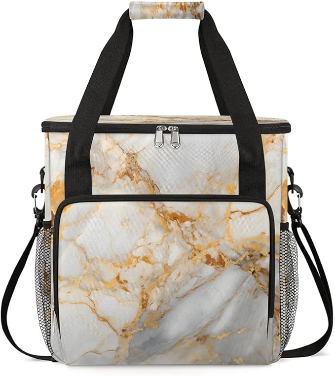 Marble Coffee Maker Travel Bag for K-Mini or K-Mini Plus Single Serve Coffee Brewer Portable Storage Tote Case for Tarvel