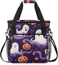 Halloween Ghosts Coffee Maker Carrying Bag Retro Ghosts Travel Storage Bag Compatible with K-Mini or K-Mini Plus Single Serve Coffee Brewer Carrying Case with Multiple Pockets &amp Shoulder Strap