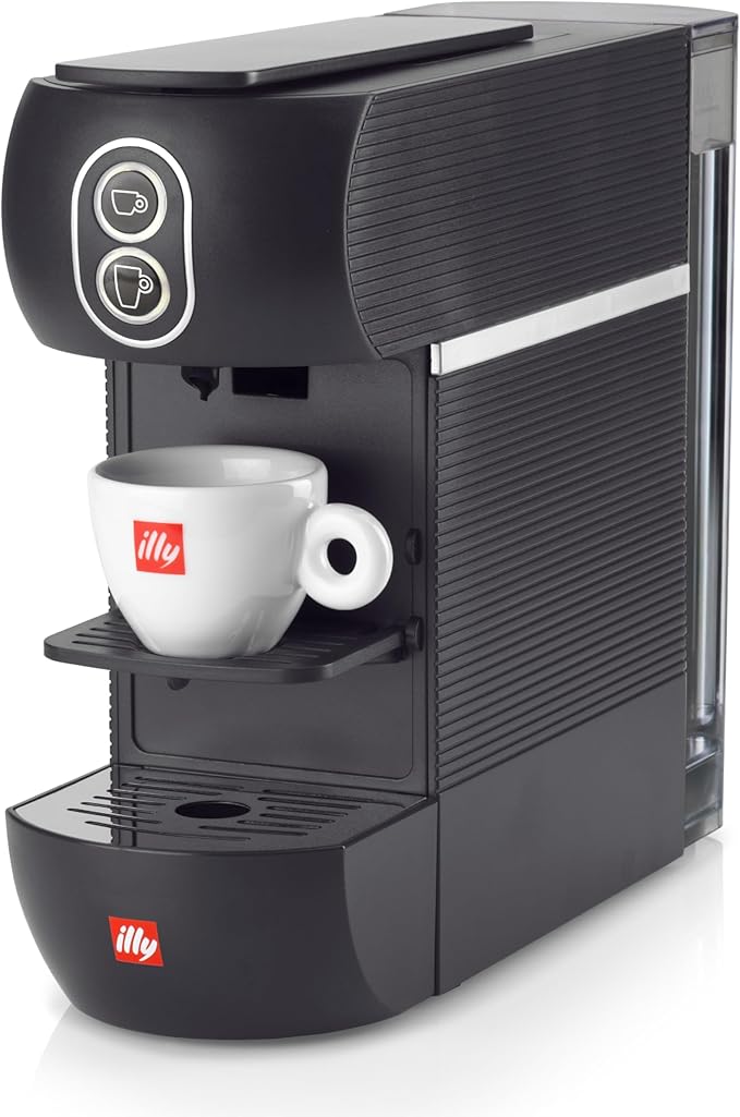illy Easy Espresso Machine Single Serve Coffee Machine for Nespresso Original Line Capsules Single Cup Espresso Maker (Black)