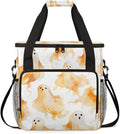 Graffiti Halloween Ghosts Coffee Maker Carrying Bag Travel Storage Bag Compatible with K-Mini or K-Mini Plus Single Serve Coffee Brewer Carrying Case with Multiple Pockets &amp Shoulder Strap