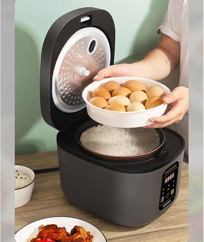 Rice Cookers Intelligent Rice Cooker Household Multifunctional Small Porridge Soup Rice Cooking Rice Cooker Steaming Rice Maker(3.8L)