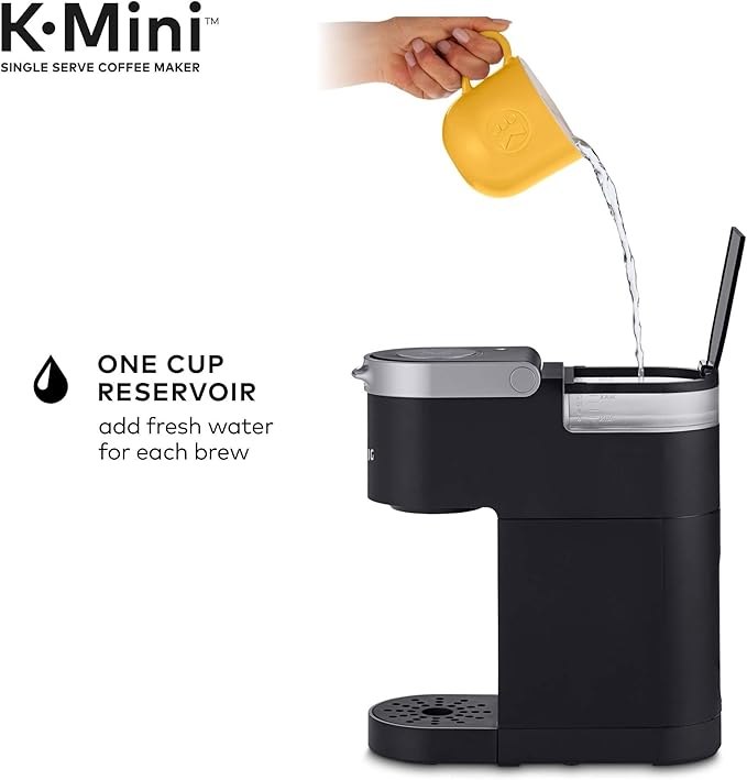Keurig K-Mini Single-Serve K-Cup Coffee Maker Black and Keurig Standalone Milk Frother Black