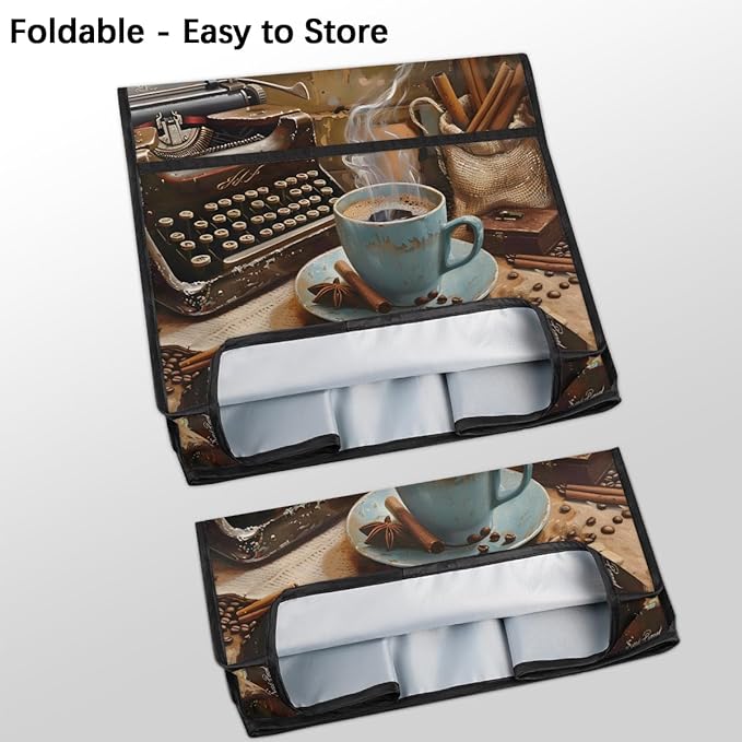 cfpolar Kitchen Aid Mixer Cover Compatible with 6-8 Quarts Coffee Spice Pattern Stand Mixer Cover Kitchen Aid Mixers Accessories Appliance Organizer Bag Dust Covers with Zipper Pocket