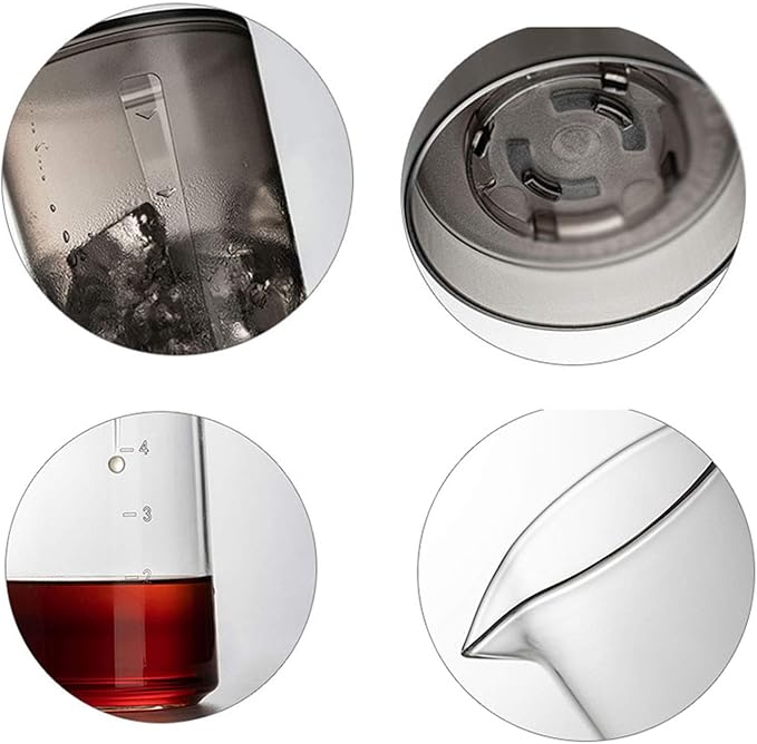 Liudan Coffee Maker Household Ice Cream Drop Coffee Pot Drop Coffee Machine Manual Cold Beer Cold Beer Pot Glassware Black/Red/White Coffee Pot Coffee Press (Color : Red)
