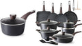 SENSARTE 26 Pcs Pots and Pans Set NonstickKitchen Cooking Set1.5 Quart Nonstick Sauce Pan with LidNon stick Saucier Pan Induction Comptable PFOA Free